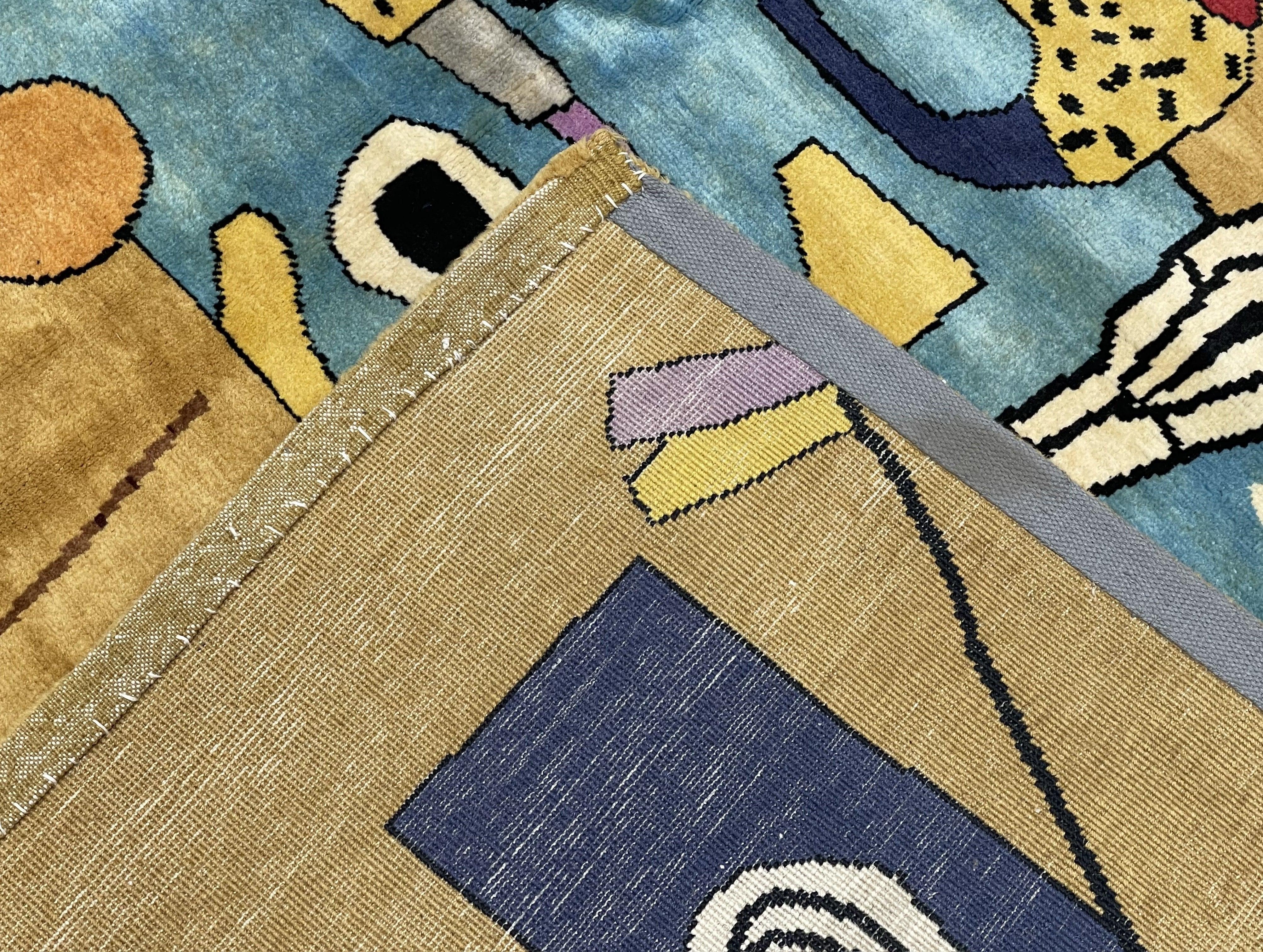 Feine Mid Century Französisch Teppich 6'9 x 9'8