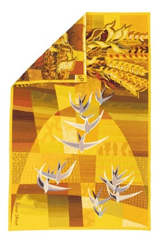 Fine Mid century French tapestry Signed by Simon Chaye 4’0" x 6’2"