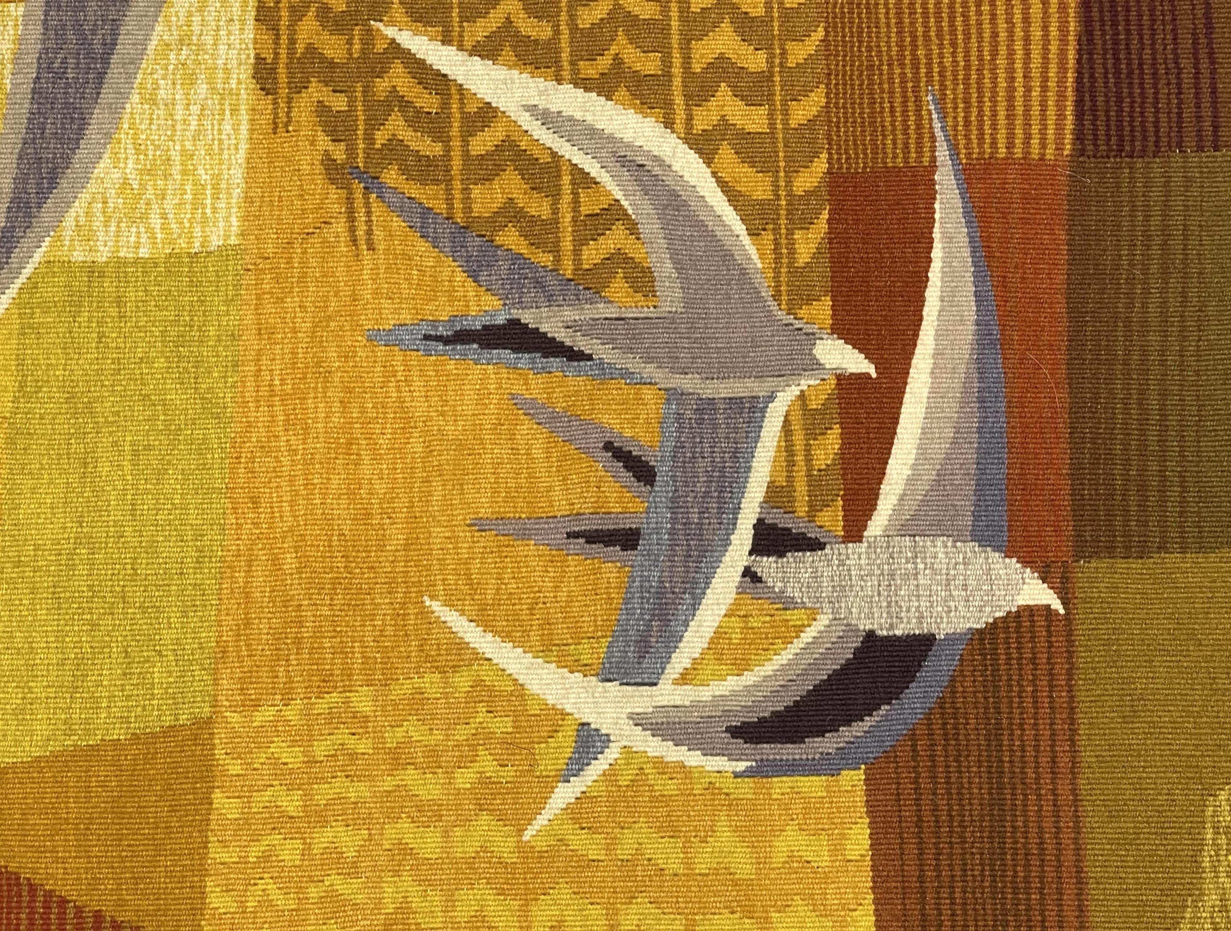 Fine Mid century French tapestry Signed by Simon Chaye 4’0