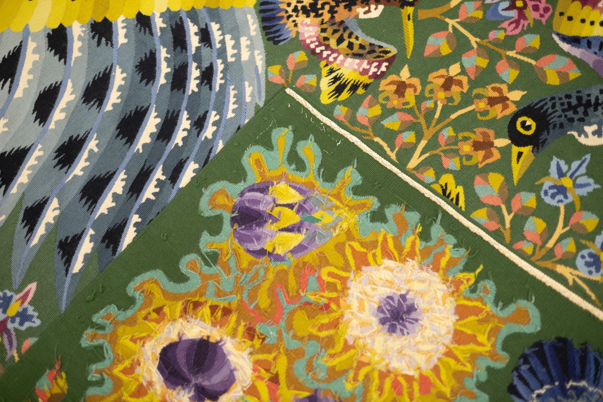 Fine Mid Century French Tapestry Signed Perrot 5'3
