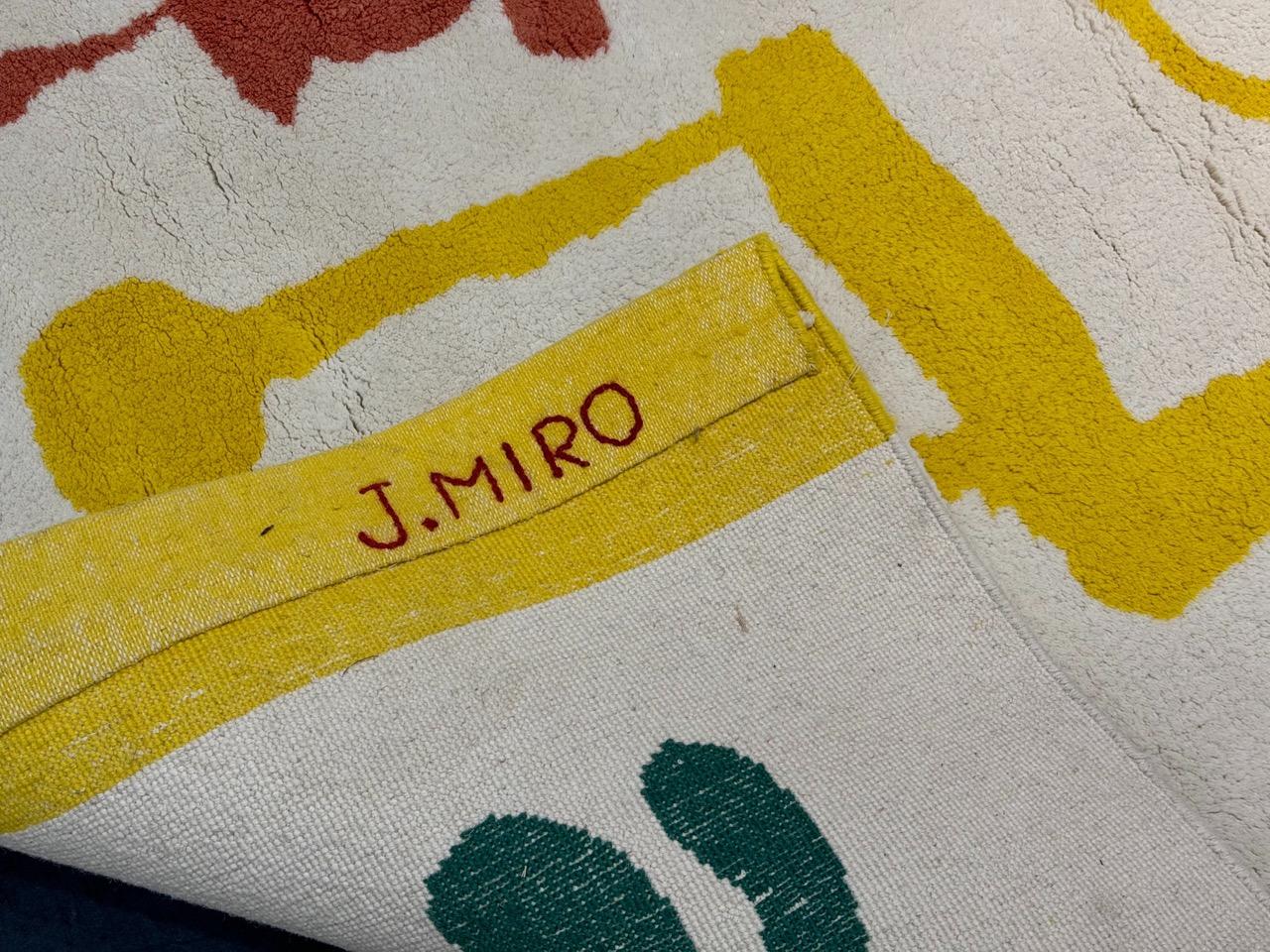 Fine Mid Century Genuine & Authentic French Wool Rug. For Sale 7