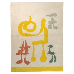 Vintage Fine Mid Century Genuine & Authentic French Wool Rug.