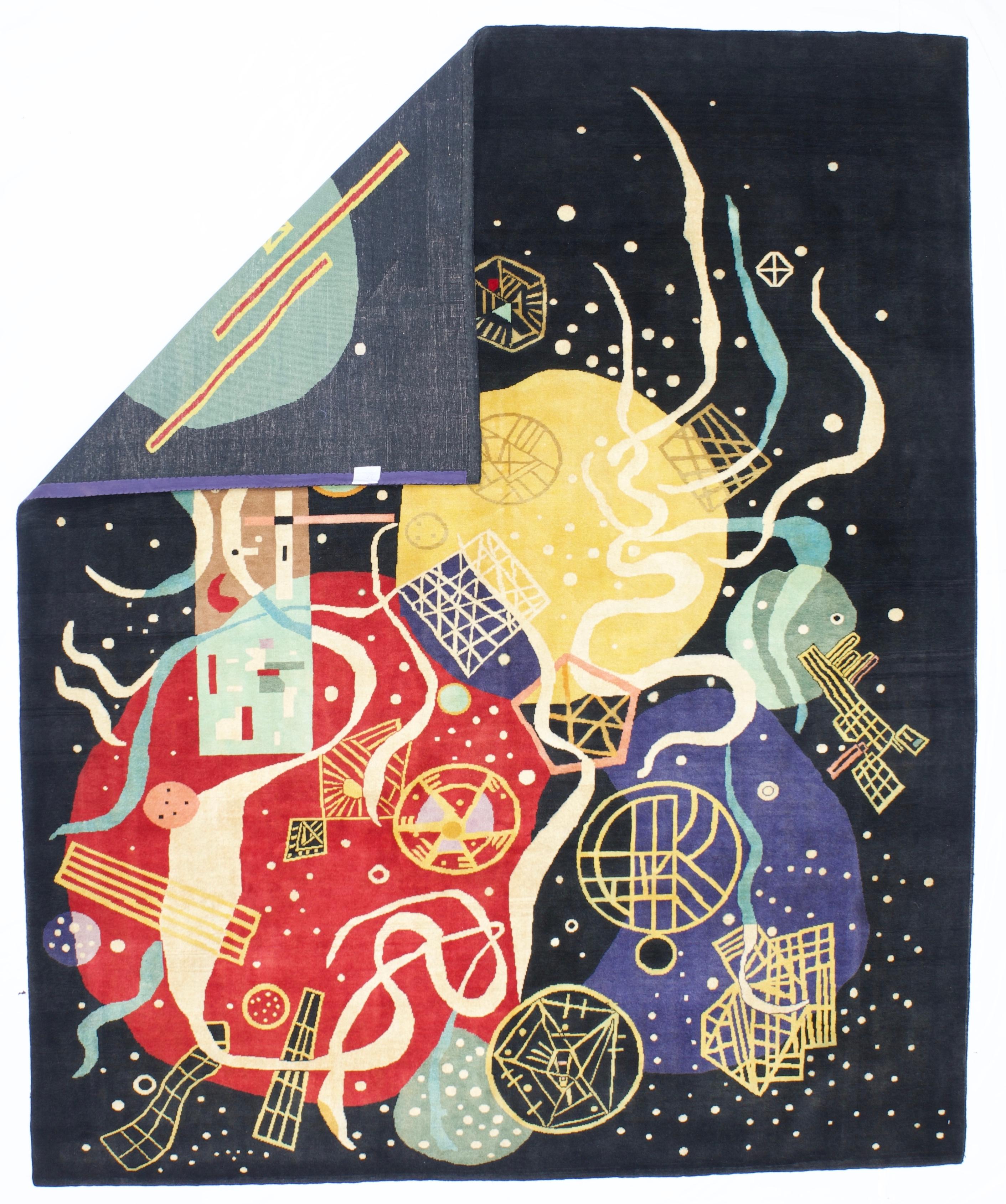 Fine Mid Century Kandinsky Design Rug 8'1