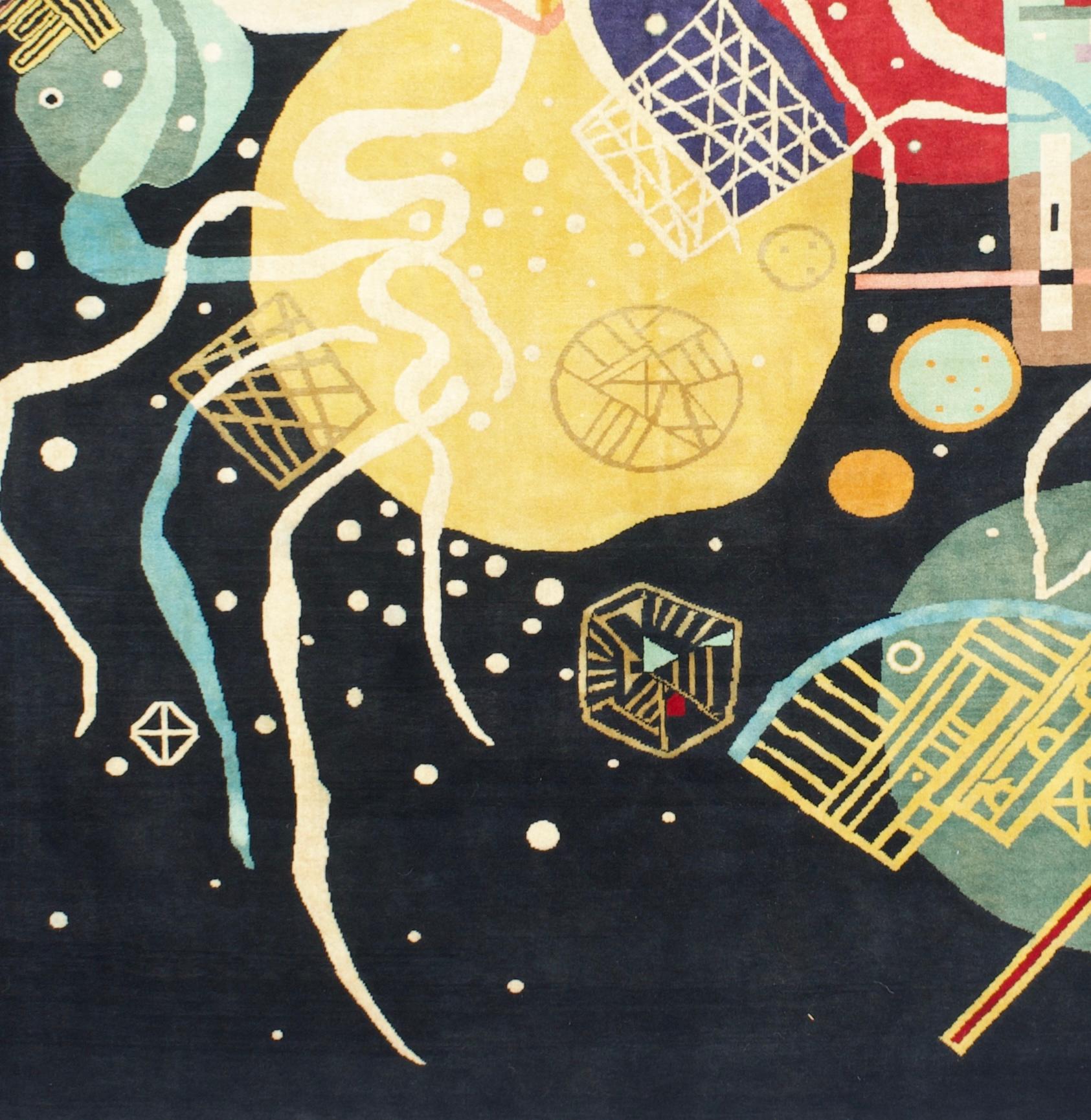 European Fine Mid Century Kandinsky Design Rug 8'1
