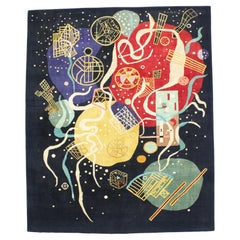 Fein Mitte Jahrhundert Kandinsky Design Teppich 8'1" x 9'9"