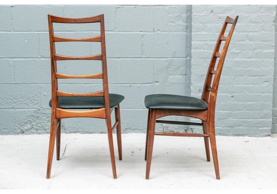 Fine Mid Century Mixed Set of 10 Niels Koefoed ‘Lis’ Chairs in Teak and Rosewood 8