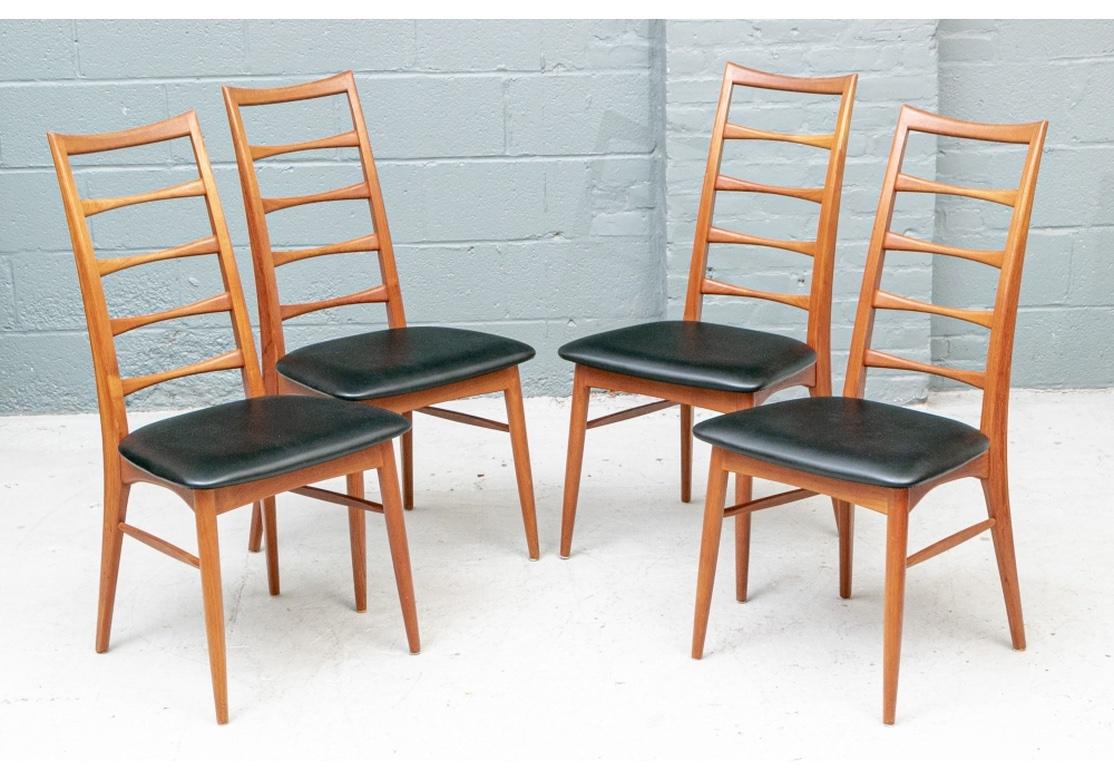 Fine Mid Century Mixed Set of 10 Niels Koefoed ‘Lis’ Chairs in Teak and Rosewood 11