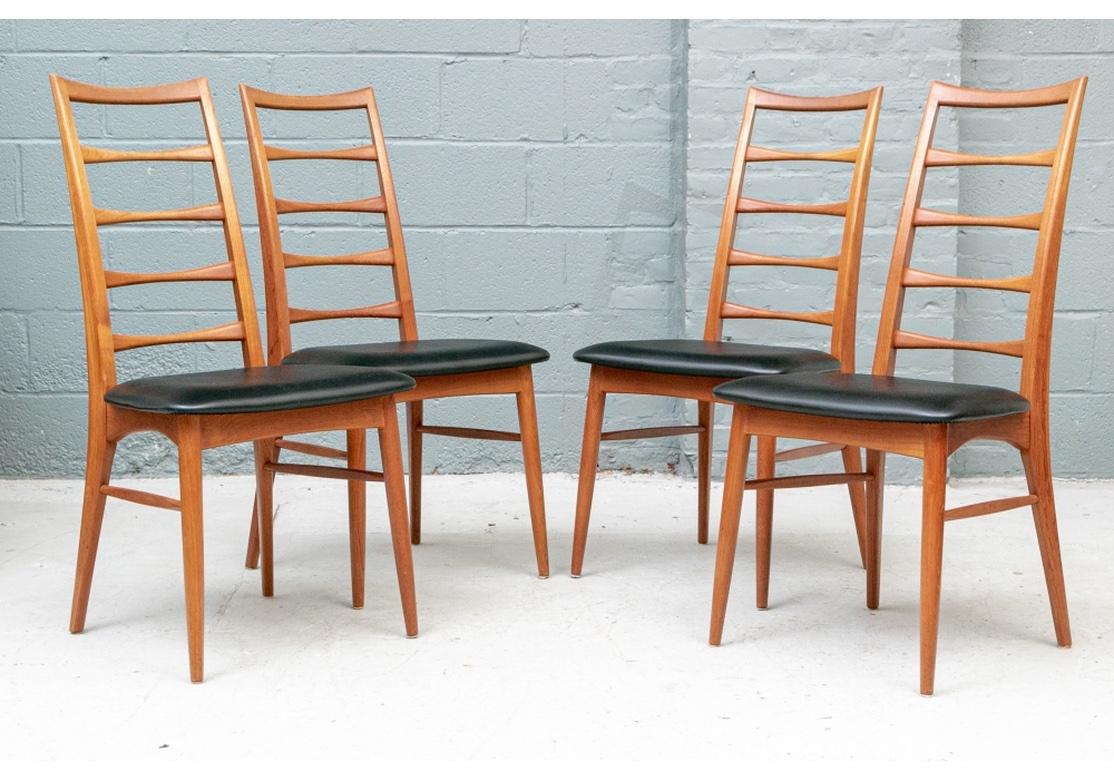 Fine Mid Century Mixed Set of 10 Niels Koefoed ‘Lis’ Chairs in Teak and Rosewood 13