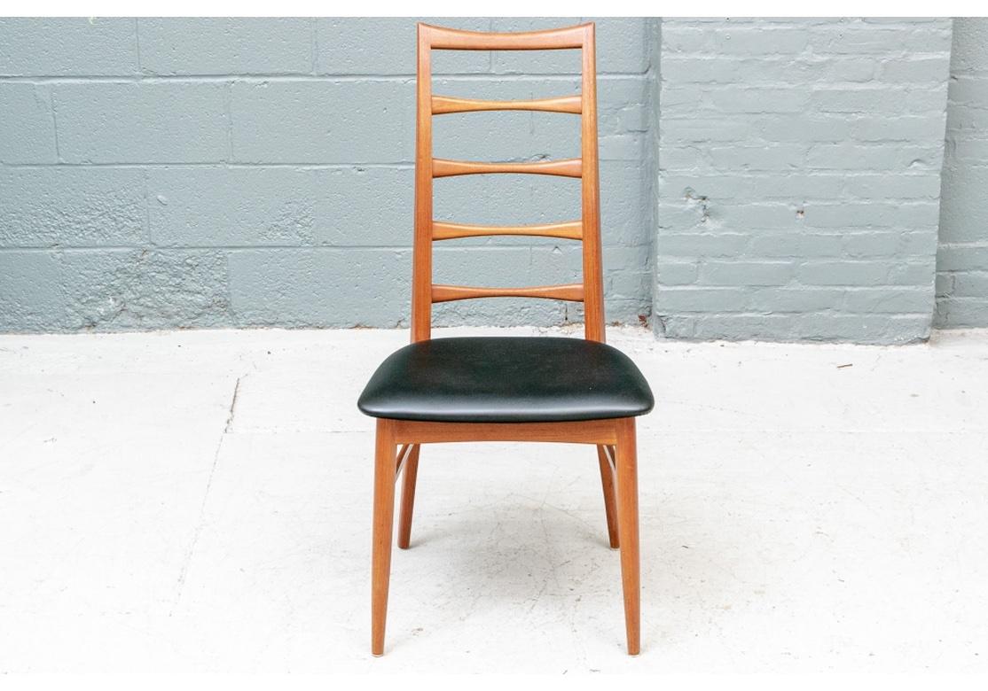 Fine Mid Century Mixed Set of 10 Niels Koefoed ‘Lis’ Chairs in Teak and Rosewood 3