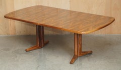 FINE MID CENTURY MODERN 1970's GORDON RUSSELL HARDWOOD EXTENDING DINING TABLE