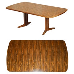 FINE MID CENTURY MODERN 1970's GORDON RUSSELL HARDWOOD EXTENDING DINING TABLE