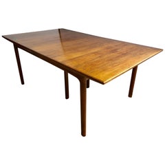 Fine Mid -Century Modern Efraim Ljung, DUX Dining Table with Three Leaves