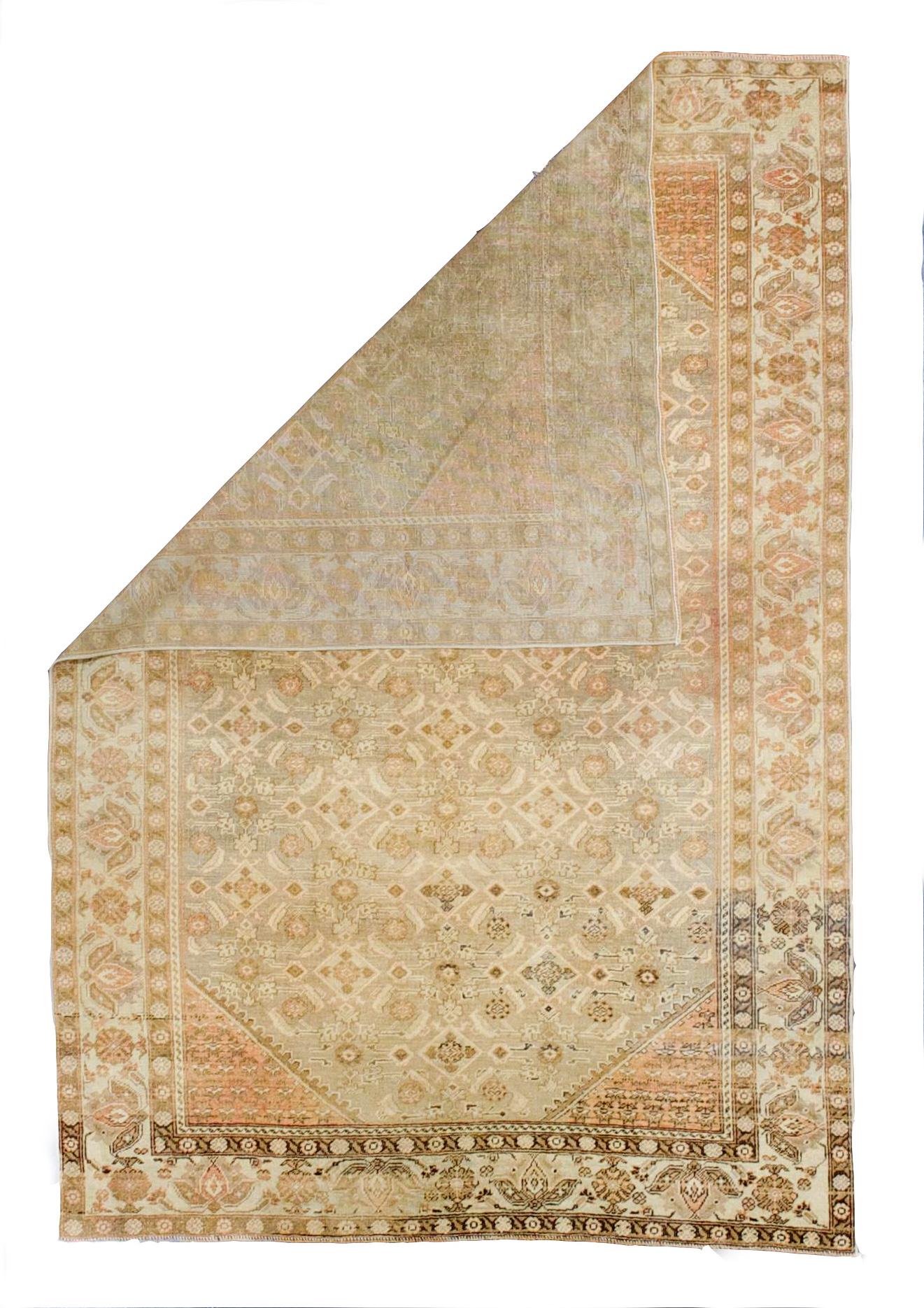 Tappeto Tabriz persiano di metà secolo 5'1