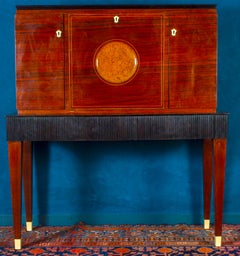 Fine Mid-Century Trumeau Bar Cabinet Attr. to Paolo Buffa, 1950