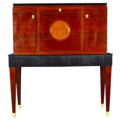 Fine Mid-Century Trumeau Bar Cabinet Attr. to Paolo Buffa, 1950