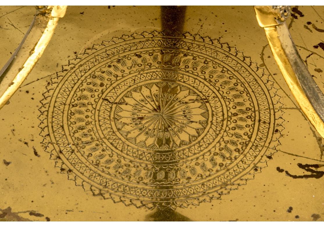 Fino Brasero de Latón de Oriente Medio con Soporte en venta 7