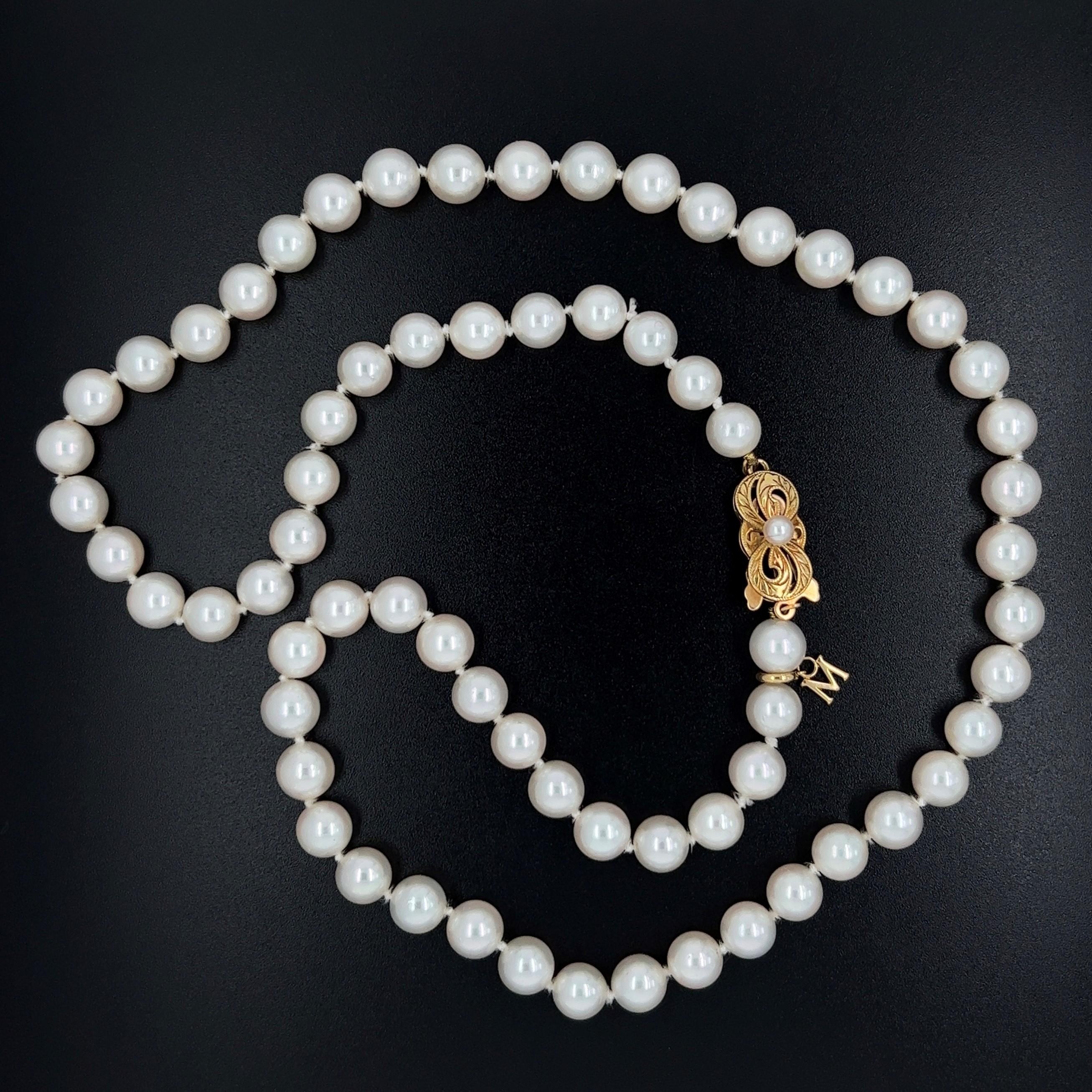 m pearl necklace