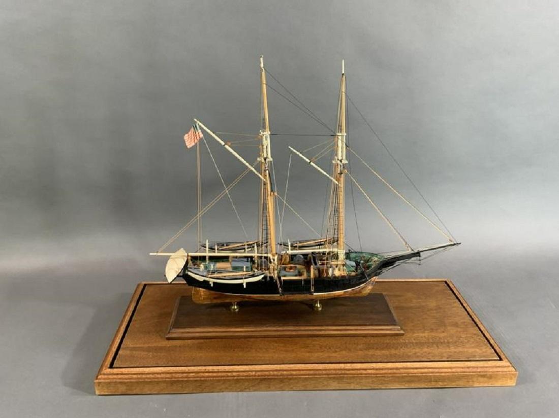 Fine Model of the American Whaleship Kate Cory by William Hitchcock In Excellent Condition In Norwell, MA