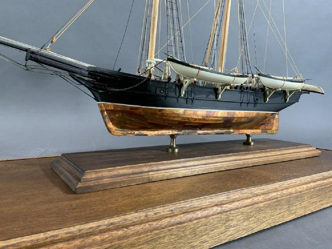 Fine Model of the American Whaleship Kate Cory by William Hitchcock 1