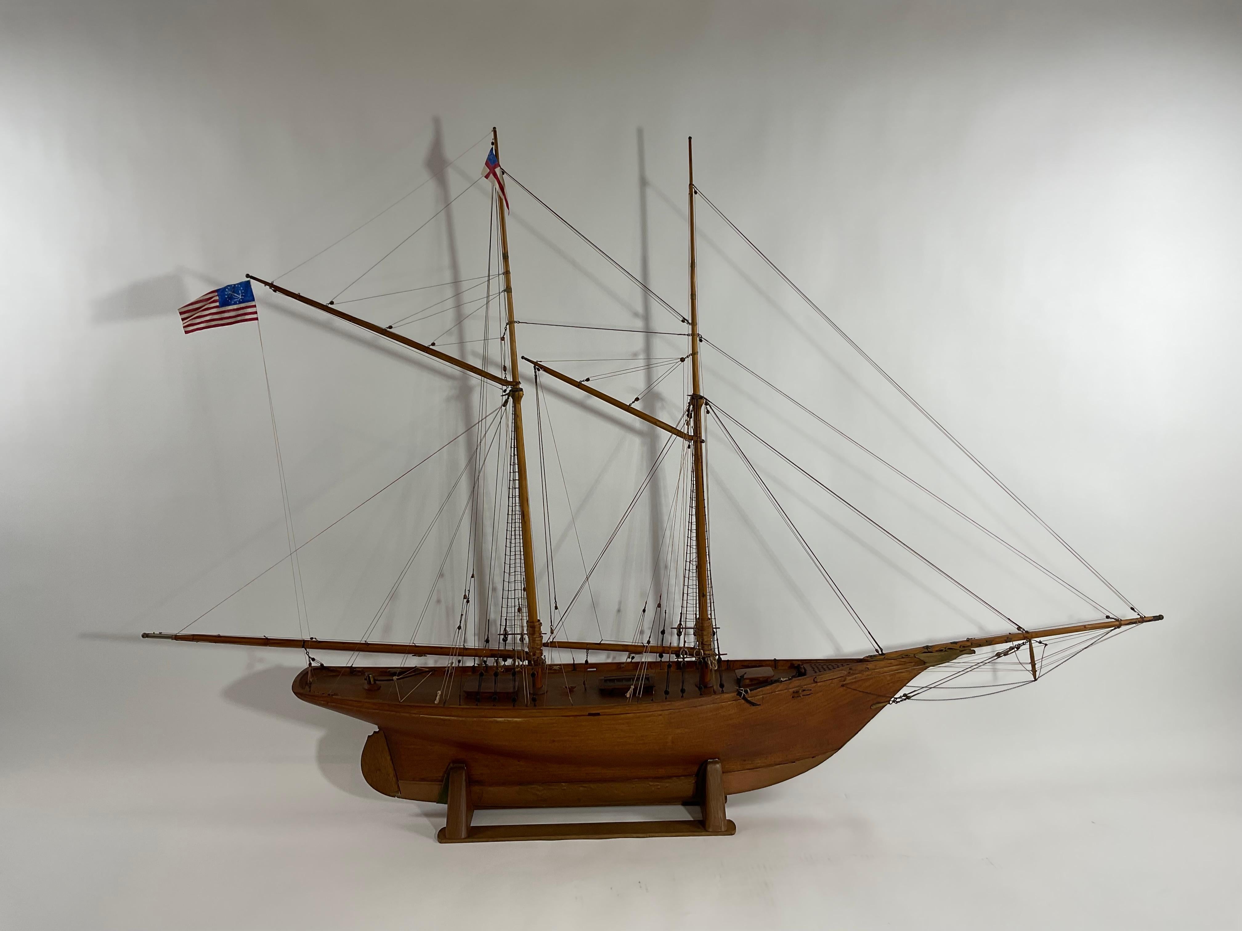 North American Fine Model of the Fishing Schooner Columbia For Sale