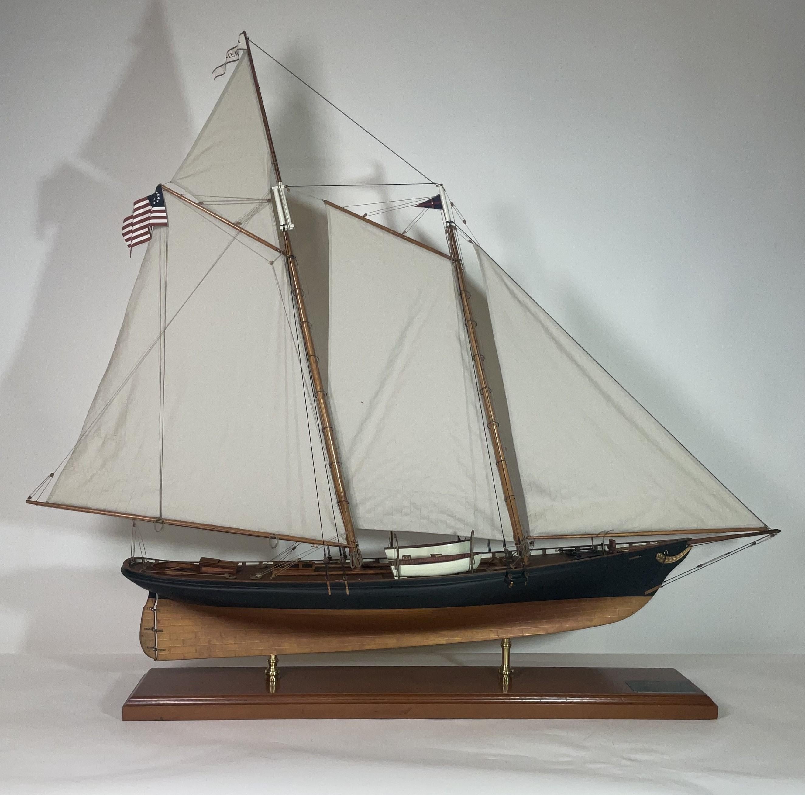 Nord-américain Modèle du yacht Schooner Yacht America en vente
