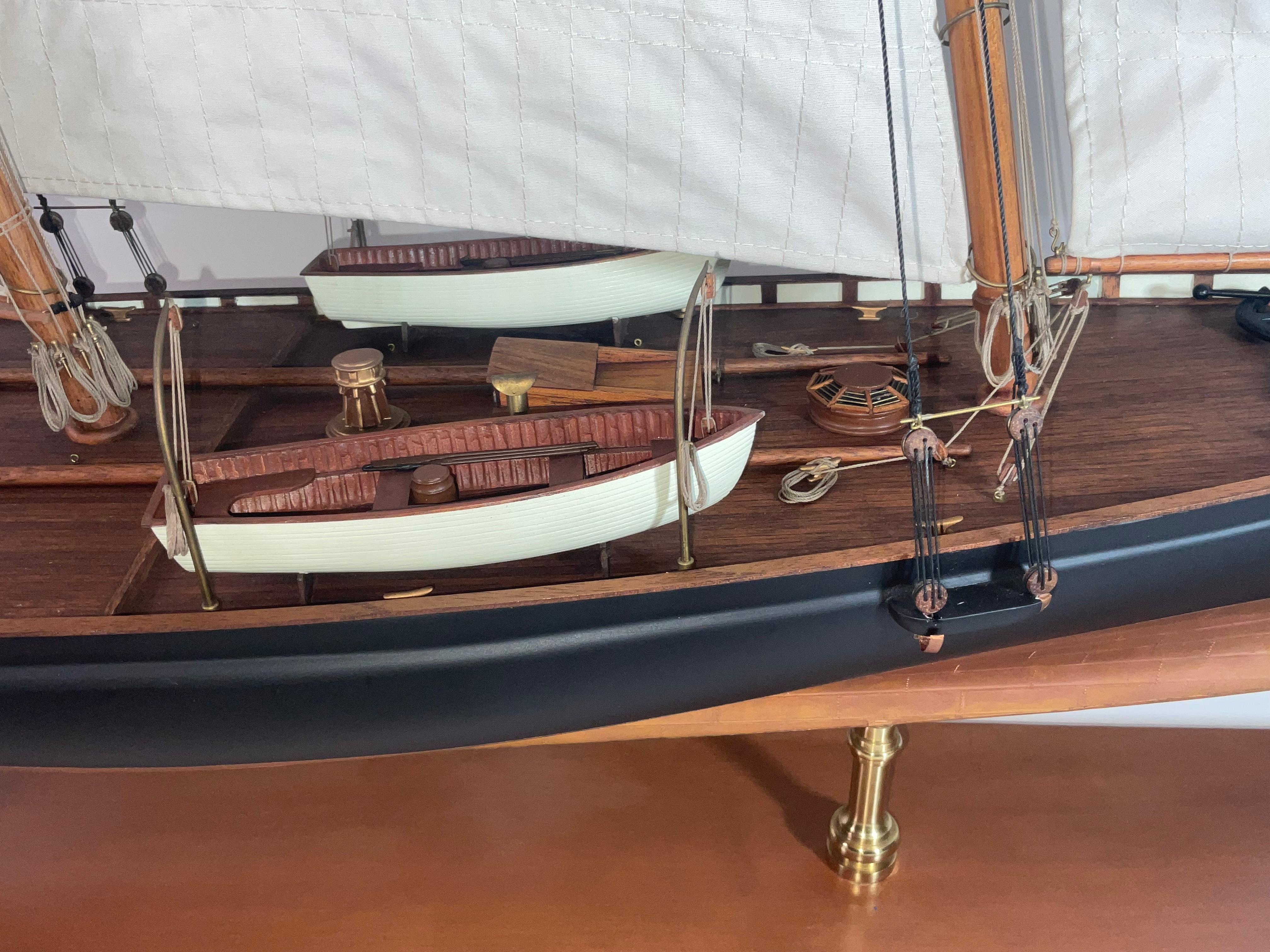 Bois Modèle du yacht Schooner Yacht America en vente