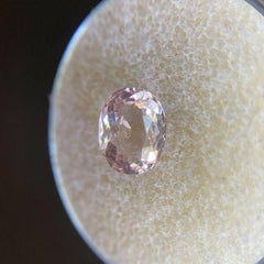 Fine Morganite 1.29ct Peach Orange Pink Beryl Oval Cut Gem