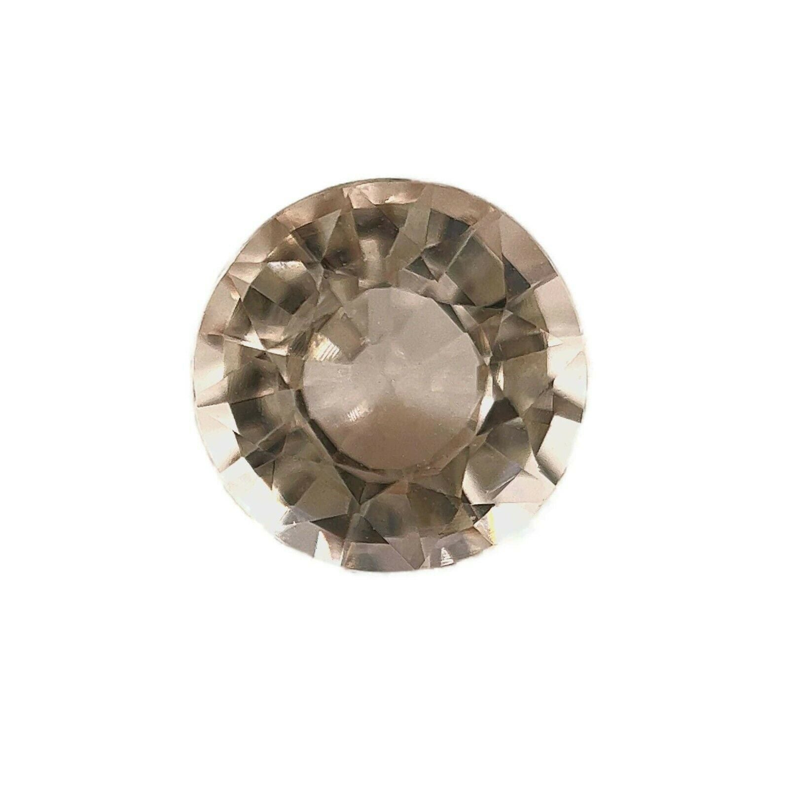 Morganite fine 1.82ct pesca arancio rosa berillo taglio rotondo gemma sciolta