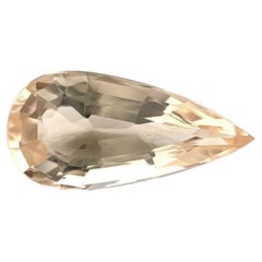 Fine Morganite 2.24ct Peach Orange Pink Beryl Pear Teardrop Cut Gem (en anglais)