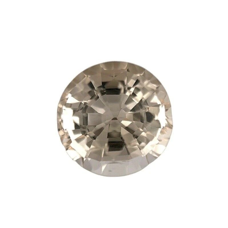 Loser Edelstein, Morganit 2,50 Karat Pfirsich Orange Rosa Beryll Rundschliff