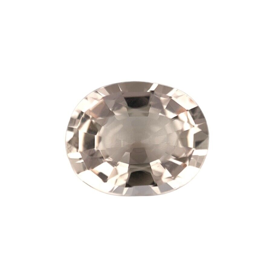 Fine Morganite 3.63ct Peach Orange Pink Morganite Oval Cut 11.5x9.3mm Loose Gem