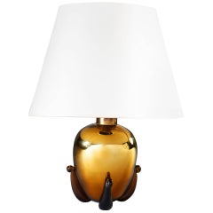Fine Murano Verre Eglomise Lamp