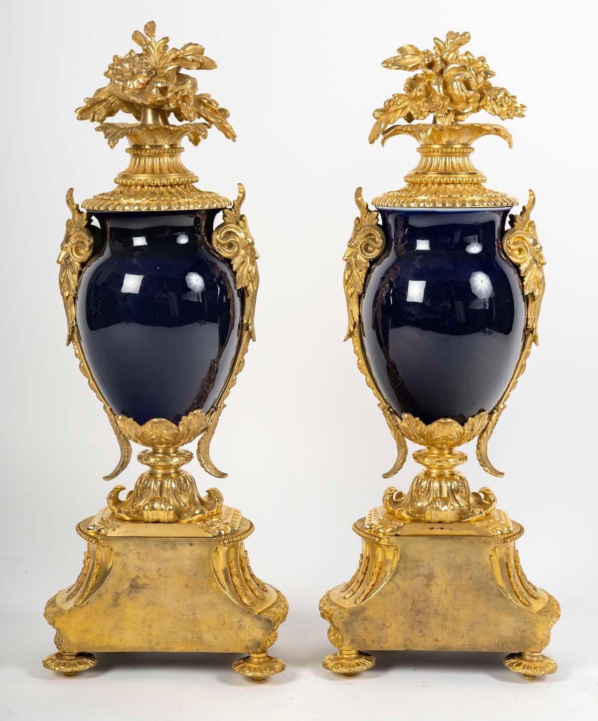 Fine Napoleon III Period Mantel Set, 19th Century. For Sale 10