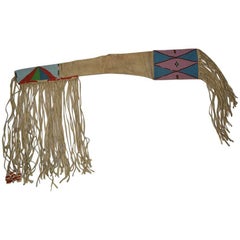 Fine Native American Indian Plateau Beaded Rifle Cover late 19th century