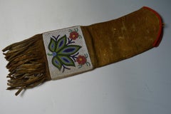 Fine Native American Ojibwe Beaded Pipe Bag, 19th Century