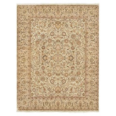 Tapis Tabriz Allover Design teinté naturel