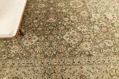 Fine Natural Dye Tabriz Hadji Jalili Revival Rug