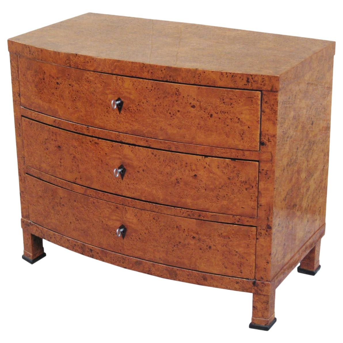 Fine Neoclassical Bow Front Chest For Sale