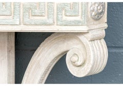 Fine Neoclassical Style Wall Mount Console With Greek Key Design