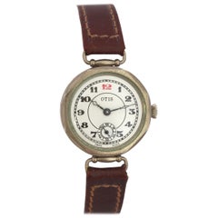 Fine Nickel 1920s Antique Otis Trench Watch