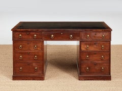 Fine Nine Drawer Partners' Desk