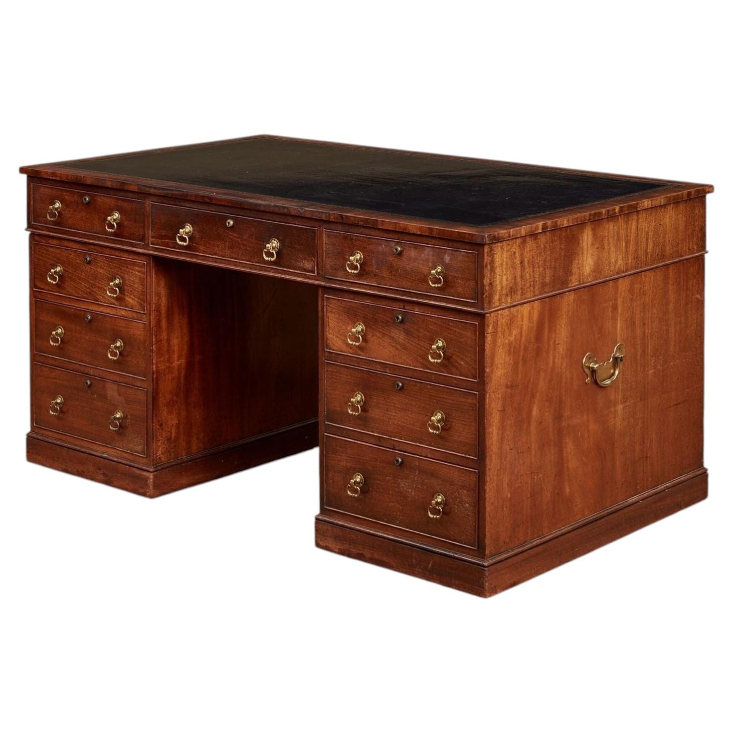 Fine Nine Drawer Partners' Desk