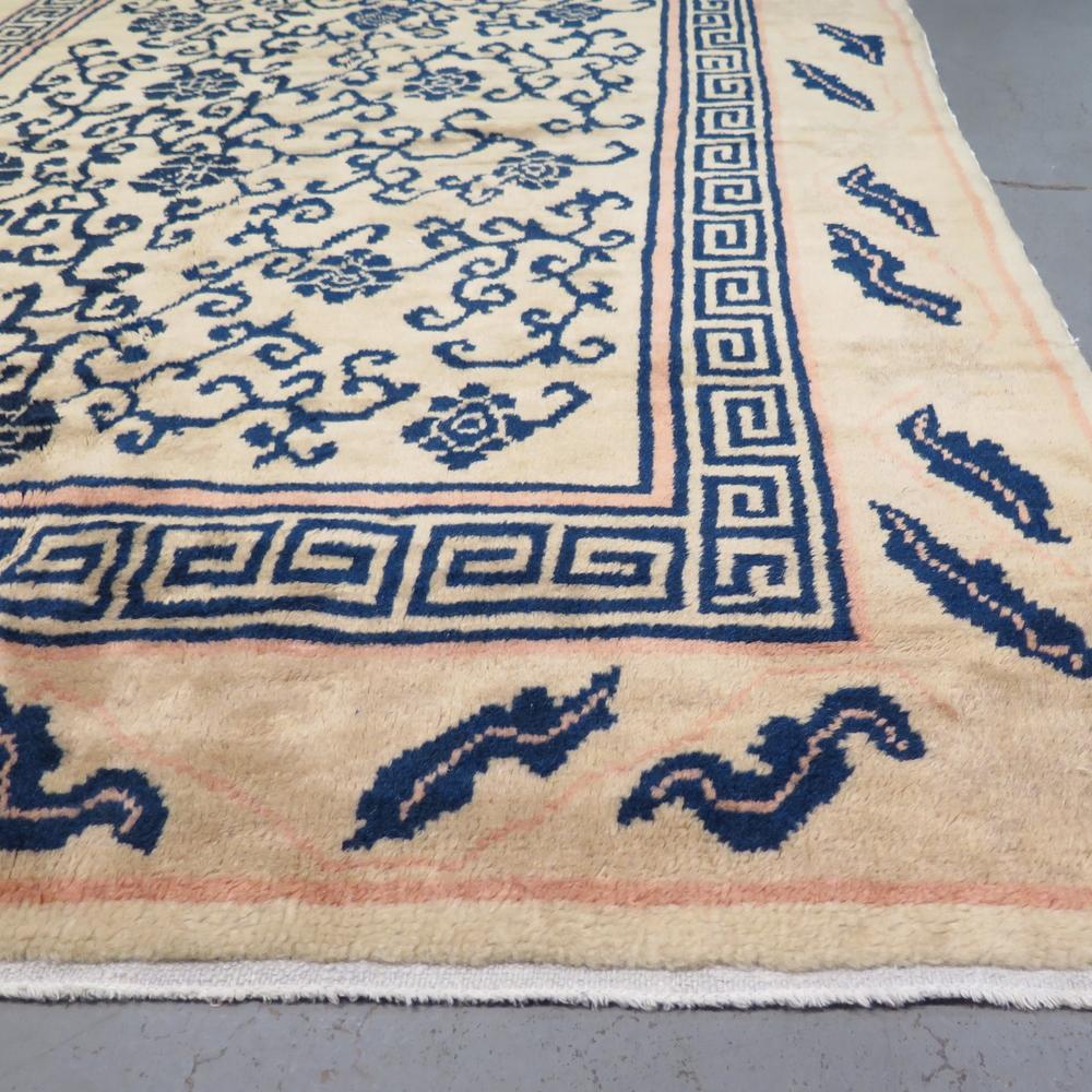 The Ningxia region, located near the Mongolian border, boasts one of the most ancient and venerable weaving traditions in all of China, well-known for creating some of the nations most desirable rugs and carpets since at least the 18th Century -