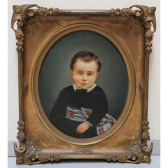 Fine Oil Painting Potrait of Young Boy by Elizabeth Rockwell