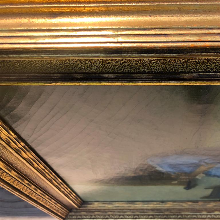 XX secolo Raffinata riproduzione ad olio del capolavoro di Vermeer 
