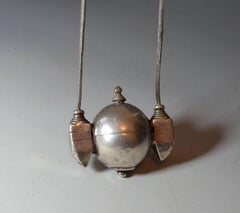 Fine Old Indian Silver Shiva Amulet Necklace