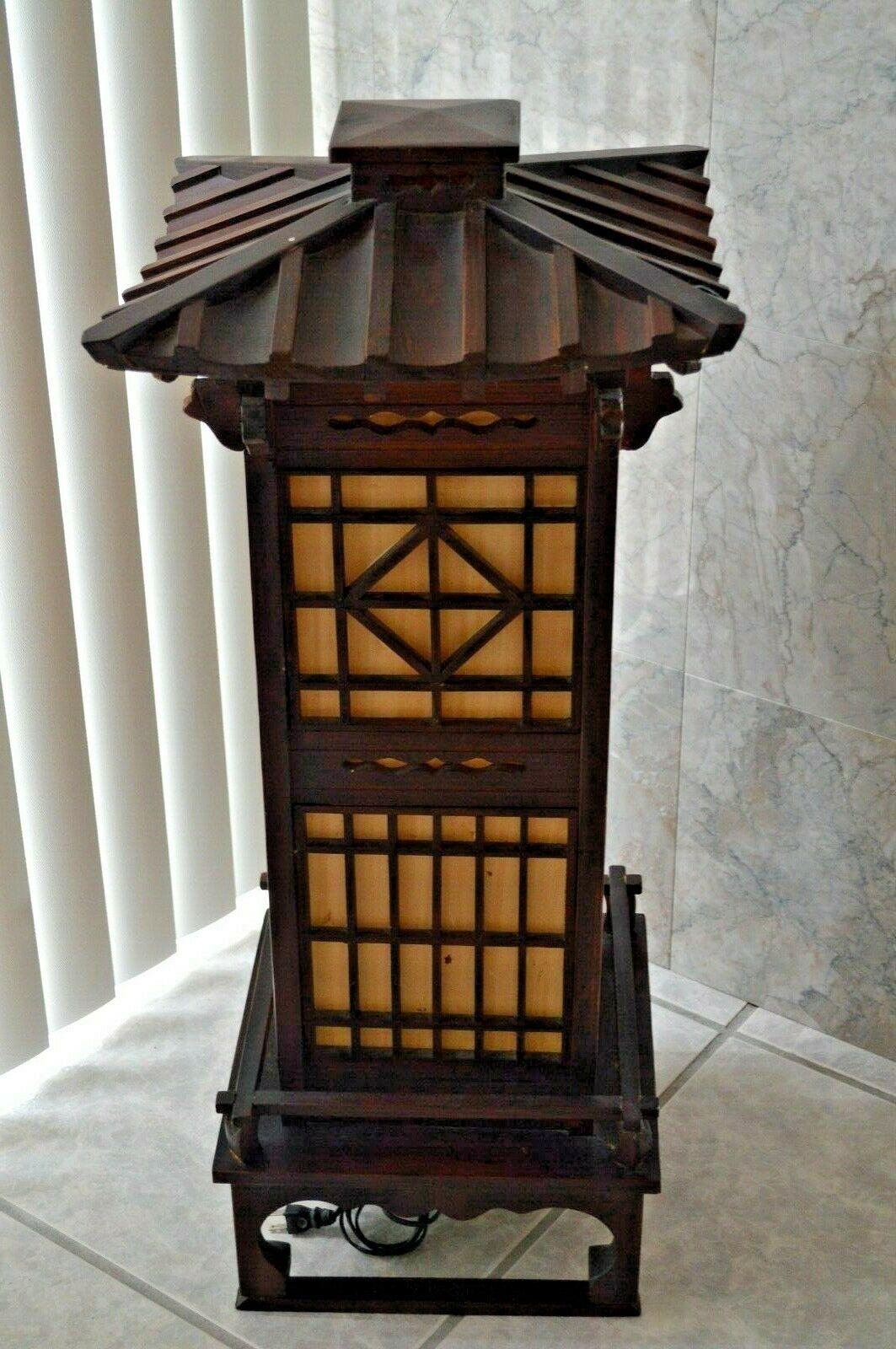 Fine Old Japanese Tall Shoji Floor Light Midcentury, Immediately Usable 9