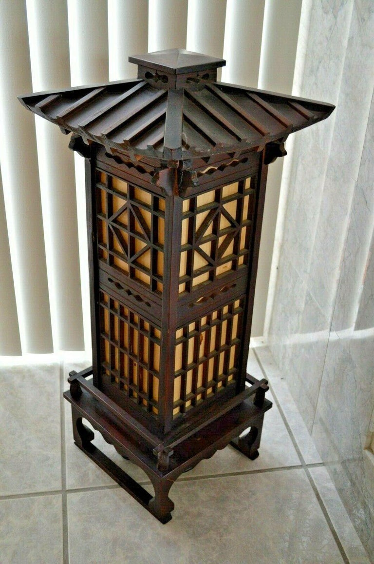 Fine Old Japanese Tall Shoji Floor Light Midcentury, Immediately Usable