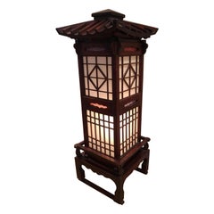 Fine Old Japanese Tall Shoji Floor Light Midcentury, Immediately Usable