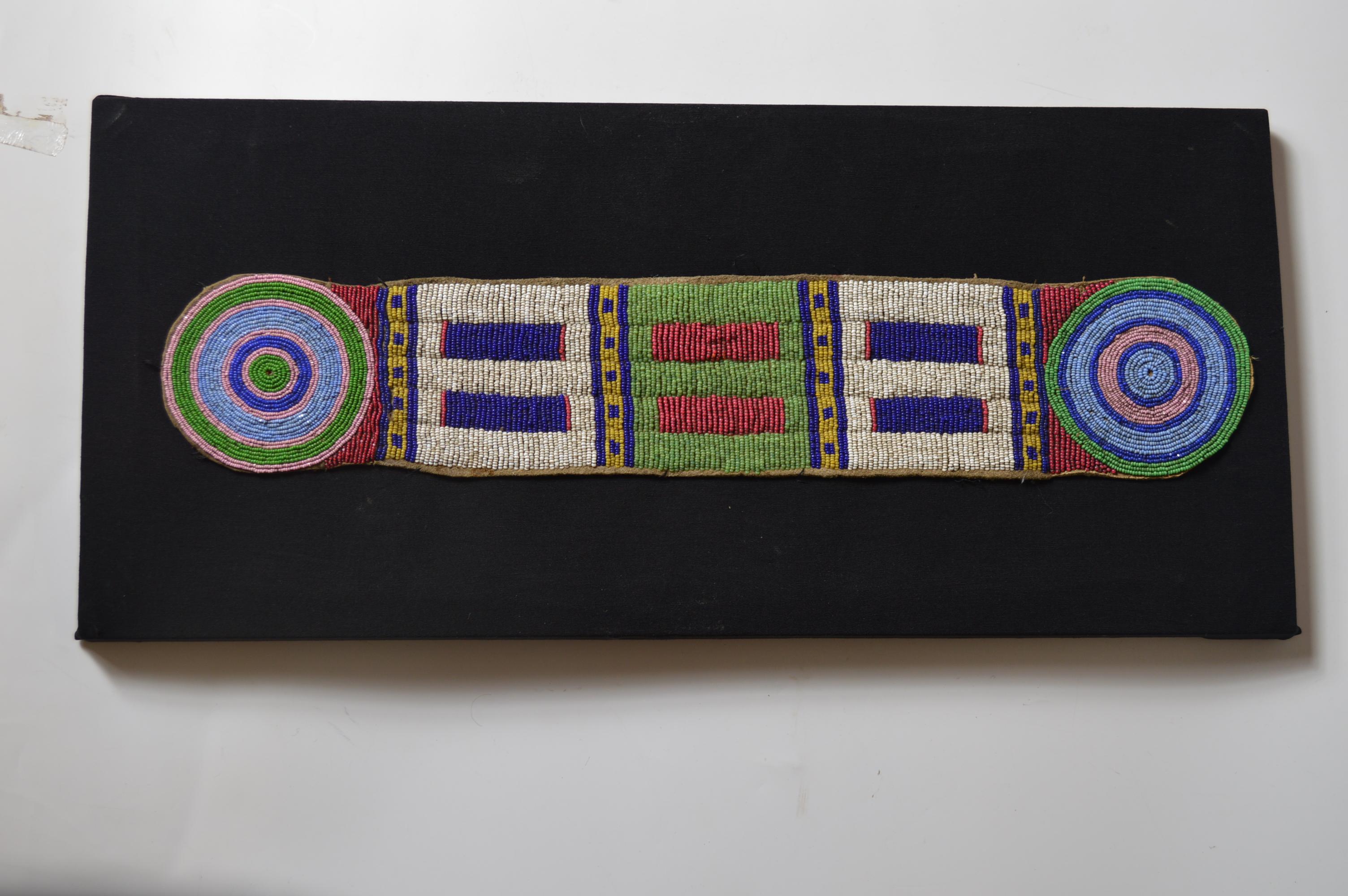 North American Fine Old Native American Plains Beaded Strip Sioux, 19th Century For Sale